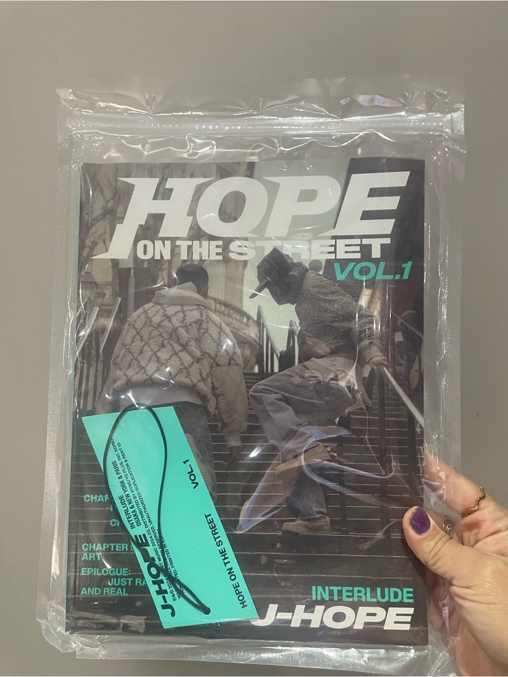J-Hope 'Hope on the Street Vol.1' Magazine - Black/Cream Cover